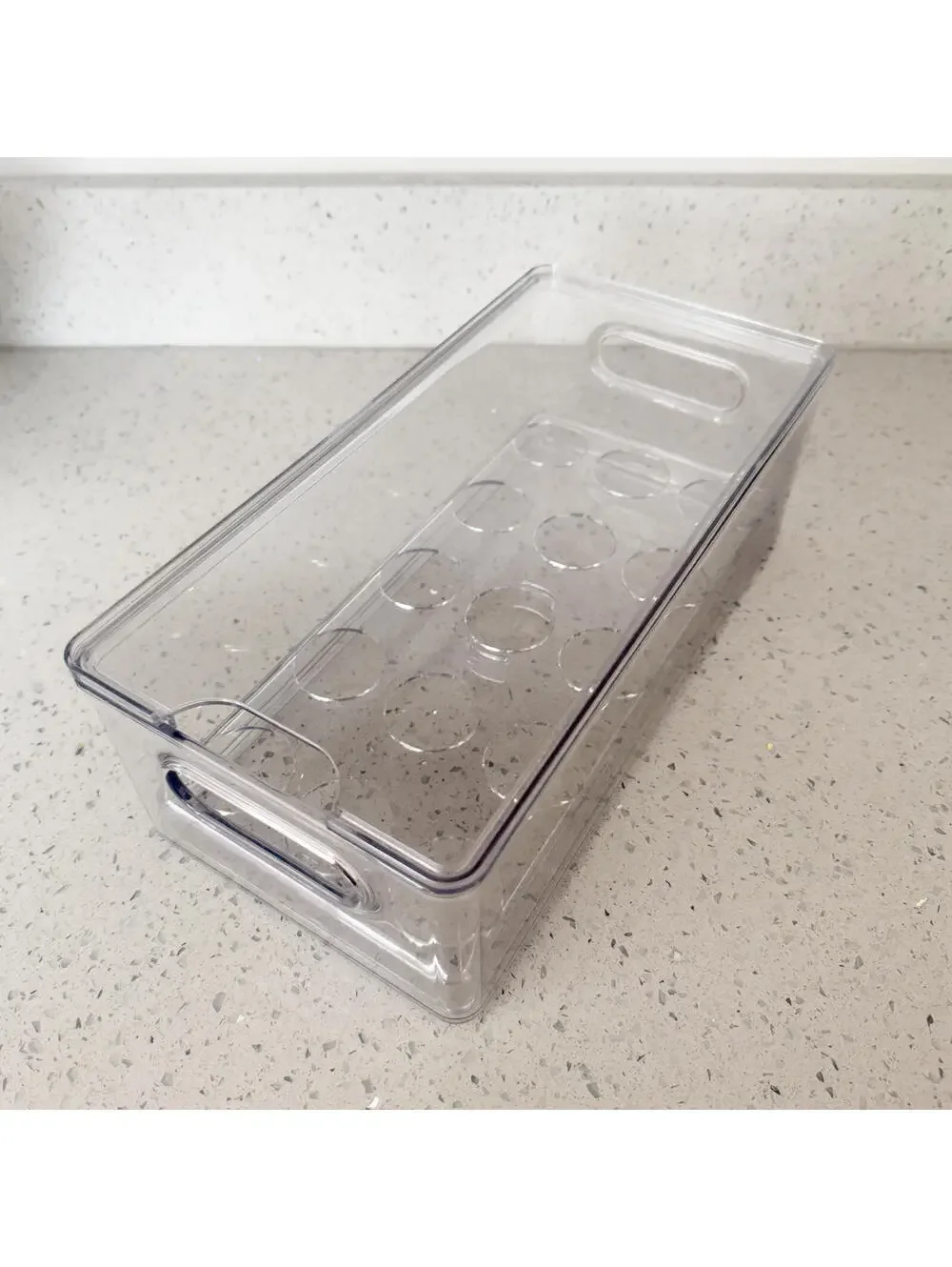 Clear Plastic Stackable Egg Holder Organizer